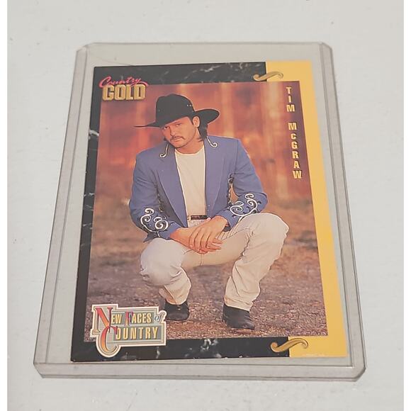 Tim McGraw 1993 Sterling Country Gold Series Card Trading Card - Picture 1 of 6